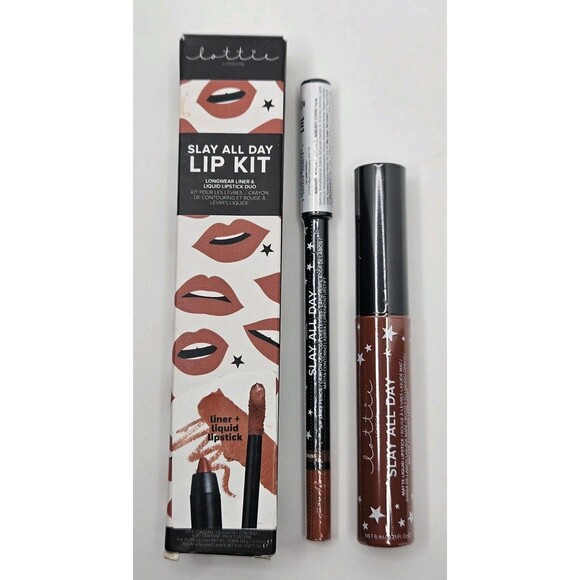Lottie London BOSS Slay All Day Lip Kit Liquid Lipstick & Liner NEW SEALED - Picture 1 of 9